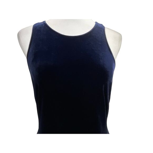 Laundry by Shelli Segal Blue Velour Gown - Picture 4 of 8